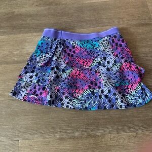 Slazenger Girls Purple and Blue Ruffled/Tiered Golf Skirt